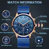 Lige Nieuwe Heren Horloges Mannelijke Mode Topmerk Luxe Rvs Blue Quartz Horloge Mannen Casual Sport Waterdichte Horloge Relojes V191115