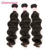 Glamorous Brazilian Human Hair Weave Bundles Natural Wave Wavy Hair Bundles 3 Pieces Lot Brazilian Hair Weave For Black Women
