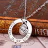 Forever in Heart Ring Moeder Dochter Zus Ketting DJN09 Mix Order Panthanger Kettingen Sieraden