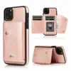 Moda Identyfikator Gniazdo Karty Portfel Skórzane Przypadki do iPhone 13 12 11 Pro Max XR XS X 8 7 6 Galaxy Note 20 Cash Magnetyczny uchwyt Purse Studka Luksusowy