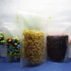 100pcs / lot 병 파우치, 9 * 15cm 무광택 투명 비닐 가방 지퍼 잠금 장치, 미니 뮤직 박스 패키지 방진 키 체인 가방 재사용 가능