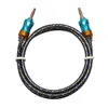 Högkvalitativ ljudlinje av stor kalebass i färgnät 3.5mm Plug Audio Cable Toppkvalitet för MP3 Speaker Car Palyer Mobiltelefon