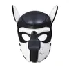 BDSM Neck Play Dog Hood Collar Roll Sexig bondage läder fetisch Mask bröstband sele valp men039s hunddräkt spela sex leksak6726015