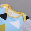 3 pçs / set baby boy vestuário conjuntos outono infantil meninas recém-nascidos roupas longas manga tops + calças leggings + chapéu roupas para crianças