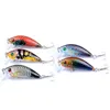 Minnow Fishing Lure Hard Mini Crank Bait 38g 5cm Occhi 3D Crankbait Wobbler in plastica con 10 ganci7794343