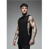 Nouveaux hommes Fitness Sport Exercice De Course Décontracté Personnalité Coton Stretch Gilet Hommes Sans Manches Débardeurs T-shirt