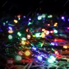 Outdoor Solar panel Powered 7 Colors 12M 22m Light 100 LED 200led String Fairy Automatic Garden Waterproof Decor for Christmas Party Wedding