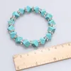 New fashion 10pcs/lot Classical Vintage Turquoise bracelet bangle Cute Pendant Tibet Silver Natural Stone gifts