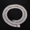 14mm Cubaanse ketting Micro Pave Cubic Zirkoon Luxe Bling Bling Full Iced Out Hip Hop Sieraden