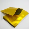 ミルクパウダーパッキングバッグマットゴールドアルミホイルフラットバッグ100ピースヒートシール可能マイラーメッキ砂糖包装袋チョコレートストレージパッケージ