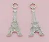 100 pezzi in lega di ciondoli torre Eiffel in argento antico pendenti con ciondoli per collane risultati di creazione di gioielli 32x13mm