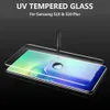 UV nano flytande fullt lim 3D-krökt tempererat glas för Samsung Galaxy Note 10 S10 Plus S9 S8 Plus Huawei P30Pro Skärmskydd