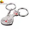 Hot Fashion "I Love You" In Heart Arrow +Key Lock Couple Couple Key Chain Ring Keyring Keyfob Lover Gift Couple Keychain Accessories