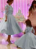 2019 zarif çay boyu anne gelin elbiseler örgün vaftiz kadın giyim akşam düğün parti misafir elbisesi artı boyutu custom made