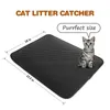 Nicrew Cat Litter Mat Eva二重層3色猫のゴミの腕時計のマットの防水底層kattenmandベッドマット