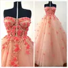 Aso Ebi 2020 Arabiska Lyxiga Lace Beaded Evening Dresses Handgjorda Blommor Prom Klänningar Vintage Formell Party Andra Reception Gäster ZJ555