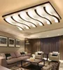 Fjärrkontroll Modern LED taklampor för vardagsrum Konstkristallcellslampor Matsal Bedroom Lighs Myy