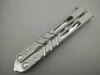 Balisong Channel D2 Blade Titanium Handvat Butterfly Trainer Trainingsmes Not Sharp Crafts Martial Arts Collection Knvies