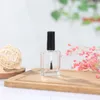 10ml Lucency Esvaziar prego de vidro quadrado Polish Bottle líquido Blush Pinte Glue Gel Cristal Nail Art Recipientes de embalagem LX8846