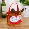 Decorazioni natalizie Babbo Natale Pupazzo di neve Alce Porta sacchetti regalo Caramelle Cioccolato Borsa Confezione Sacchetti Decorazione Forniture Regali1