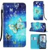 3d läder plånbokskalle Lace Butterfly Tower Unicorn Flip Case för Google Pixel 3 3A 4XL LG Stylo 5 Stylo 4 G7 G8 Thinq Aristo 2 x Power3