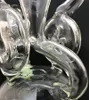 9 Inch Colorful Slitted Donut Perc Glass Bong Double Recycler Glass Bongs Tonus Oil Dab Rigs showerhead Percolater Water Pipes 14MM Join