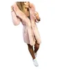 abrigos mujer invierno Woman Long Wool Coat Elegant Blend Coats Slim Female Fur Coat Outerwear Jacket chaqueta mujer manteau261v