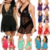 Sexy Pyjamas Women Sexy-Lingerie Babydoll Lace Nightwear Sleepwear Underwear G-string Suit #R76