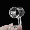 Smoking 25mm Quartz Enail Banger nail 4MM thick Bottom with male female 90 degree clear joint quart for coil dab oil rigs