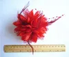 Bloem Feather Bead Corsage Hair Clips Fascinator Bridal Hairband Party GB623250L