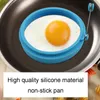 4 couleurs Silicone Omelette Moule Outils Omelettes avec poignée Oeuf Moule Rond Cuisson Haute Température Cuisine Petit Déjeuner Essentiel BH1967 CY