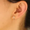 Koreanische 2019 Mode Süße Persönlichkeit Nette Kleine Stern Stud Ohrring für Frauen Mädchen pflastern regenbogen cz Partei Schmuck günstige Großhandel