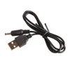 60 cm/2ft Svart USB -laddningsladdningskablar till DC 3,5 mm Plug/Jack DC3.5 Power Cable