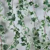 4Pcs/lot Artificial plants Simulation 1.8 m ivy strip green vine Sewer Decor Home wedding Backdrop wall hanging rattan fake plants