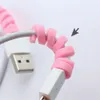 10pcs Spiral Cable Protector Desk Set Earphone Cable Organizer Wire Data Line Holder Winder Wrap Cord Desk Accessories Papeleria