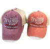 Trump 2020 Baseball Caps Designer Keep America Great Letter Hats broderade tvättade tygboll Cap Outdoor Travel Hat Sun Visor YP7283