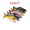 Fiske Lures Wobblers Swimbait Crankbait Hard Bait ISCA Konstgjord fiskehantering LifeLike Lure 7 Segment 10cm 15.5g 2508213