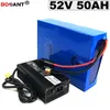 1500w 2000w 모터 + 5A 충전기를위한 고성능 3000w 14S 20P 52v 50ah 전기 자전거 건전지 51.8v 35ah 40ah E 자전거 리튬 건전지