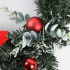 الزهور الزخرفية الزهور أكاليل إكليل عيد الميلاد مع بطارية تعمل بطارية LED LED سلسلة الأمامي معلقة Garland Holiday Home Decorations Deco