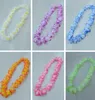 Hawaiian Flower Necklace wreaths Tropical Luau Hawaii garland Theme Party Favors Headbands Holiday Wedding Beach Birthday Decor 90cm 105cm