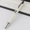 Лучшие высококачественные ручки John F Element Element White Blue Carbon Fiber Roller Ballpoint Puns с JFK Brands Serial Number5192309