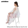 Univinlions 130*150 Disposable PE Waterproof Apron Cut Perm Dye Hair Cape Gown Antistatic Barber / HomeWrap Hairdressing Cloth