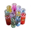 Bougies parfumées Coquilles de mer colorées Jelly Crystal Wax Bougie en verre transparent Banquet de mariage Bougie décorative HOT GGA2731