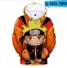 Kids Hoodies Gedrukte sweatshirts Boy/Gril Anime Hapleed Casual grappige sweatshirts Hoodie College Top