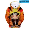 Barn hoodies tryckt tröjor pojke/gril anime hooded casual roliga tröjor huvtröjor college