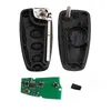 3 Botões ID63 chip 433/315 MHZ Folding Keyless Entry Fob Para Ford Focus Fiesta Controle Remoto Chave Completa Chave de ASK Sinal