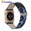 Cool Leopard Genuine Leather Lining Watchband For Apple Watch 4 40mm 44mm 38mm 42mm Fashion Bracelet Band Strap For Iwatch 1 2 3 T190620