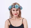 2019 Nouvel An Floral Couronne De Mode Fleur Bandeau pour Belles Filles Couronne Cheveux Accessoires Parti Élégant diademas para mujer GB613