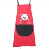 waterproof kitchen aprons woman adult Bibs home cooking baking coffee shop cartoons cotton linen kitchen cleaning aprons with pockets