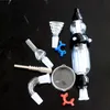 3 Color Nectar Collector Kits Hookahs with Titanium Nail Dab Straw Mini Nector Collectors Wax Dab Rigs Retail Box for Bong Smoking